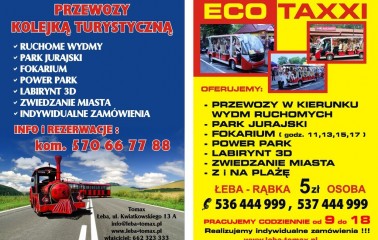 ulotka - transport osób na wydmy ruchome